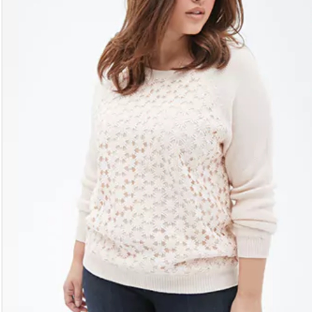 F21+ Daisy Sweater BNWT